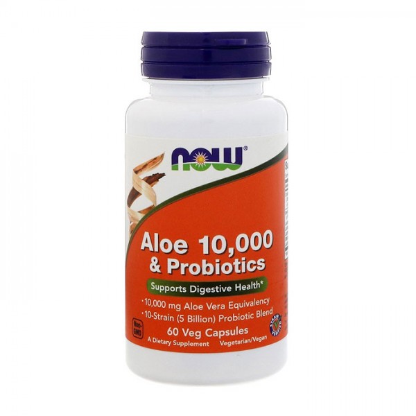 Aloe 10,000 & Probiotics 60 caps
